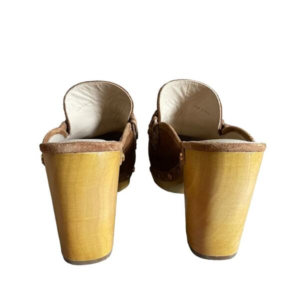 Veronica Beard Delia Suede Clogs - Picture 5 of 7